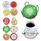 10 x Obst Untersetzer - Diamond Painting