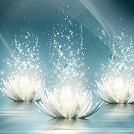 3 Lotusblüten - 5D DIY Diamond Painting