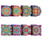 8 x Grusskarten Mandala - Diamond Painting