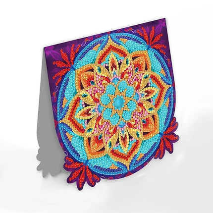 8 x Grusskarten Mandala - Diamond Painting