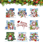 8 x Weihnachtskarten - Diamond Painting