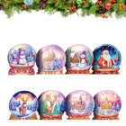 8 x Weihnachtskarten Merry Christmas - Diamond Painting