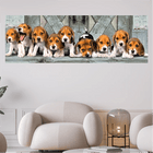 9 kleine Beagle - 5D DIY Diamond Painting