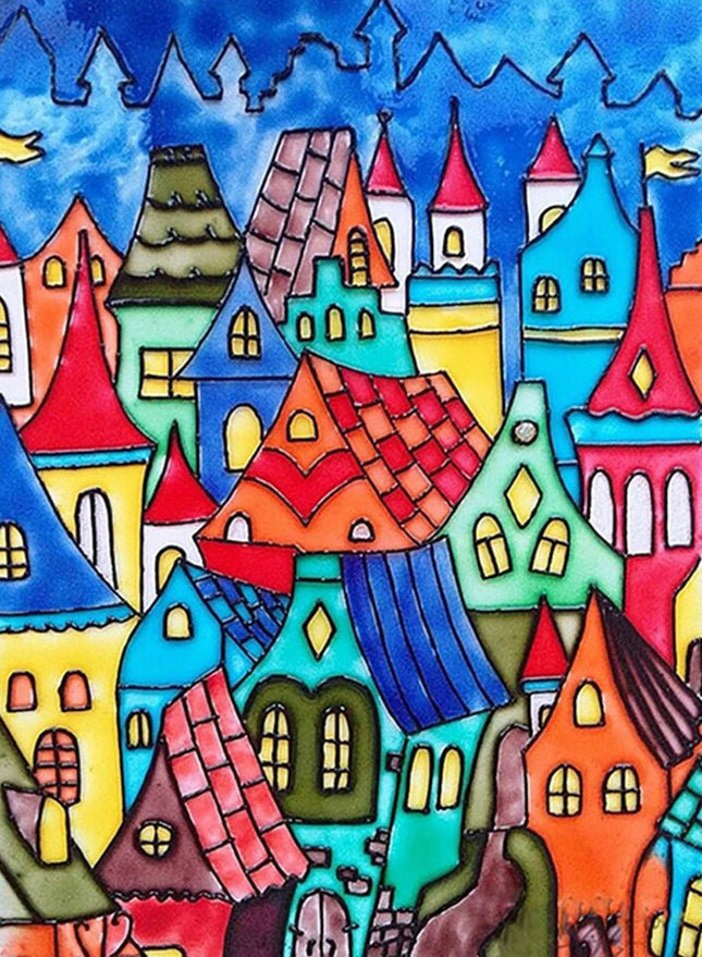 Abstrakte Stadt - Voll AB 5D DIY Diamond Painting