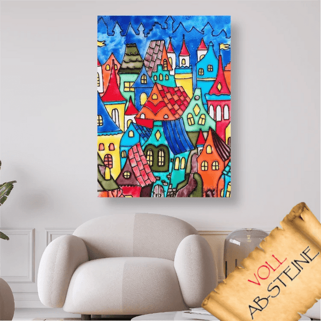 Abstrakte Stadt - Voll AB 5D DIY Diamond Painting