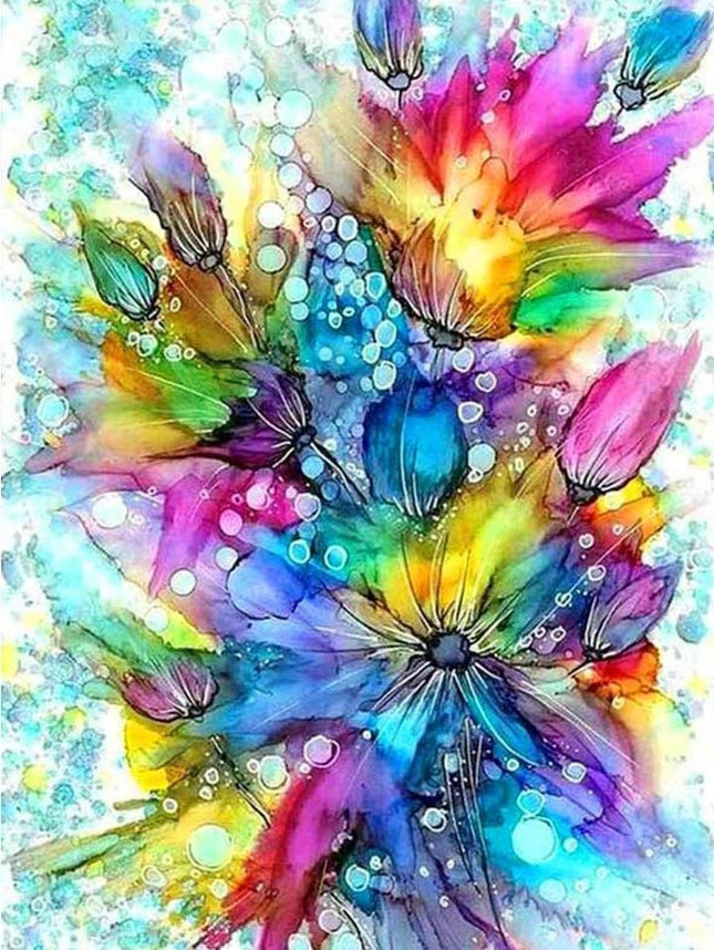 Abstrakter Blumenstrauss - Voll AB 5D DIY Diamond Painting