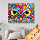 Abstraktes Eulengesicht - Voll AB 5D DIY Diamond Painting