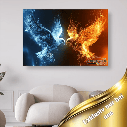 Adler Feuer Wasser - 5D DIY Diamond Painting
