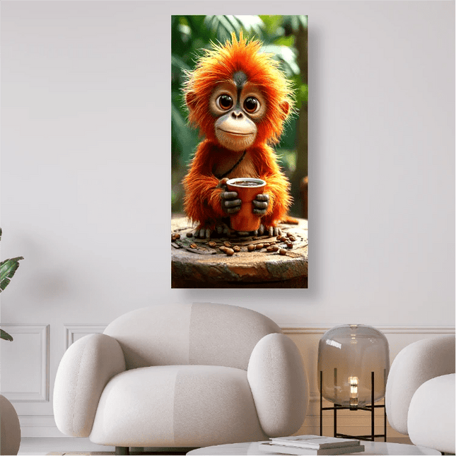 Äffchen alles klar - 5D DIY Diamond Painting