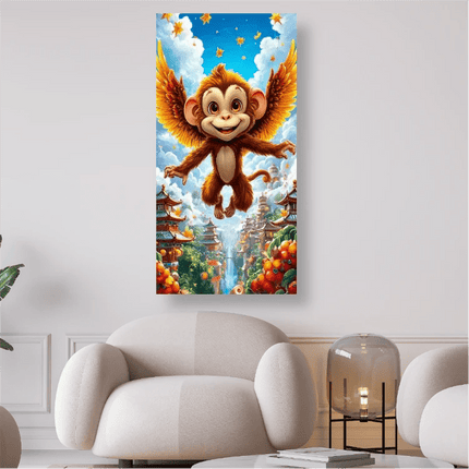 Äffchen mit Flügel - 5D DIY Diamond Painting