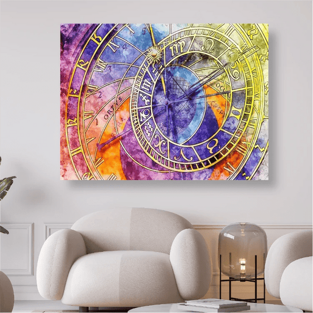 Astronomische Uhr - 5D DIY Diamond Painting