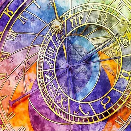Astronomische Uhr LA - Voll AB 5D DIY Diamond Painting