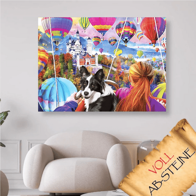 Ausflug mit dem Ballon - Voll AB 5D DIY Diamond Painting