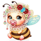 Bienchen mit Schnuller Aufsteller - Diamond Painting