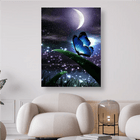 Blauer Schmetterling in der Nacht - 5D DIY Diamond Painting