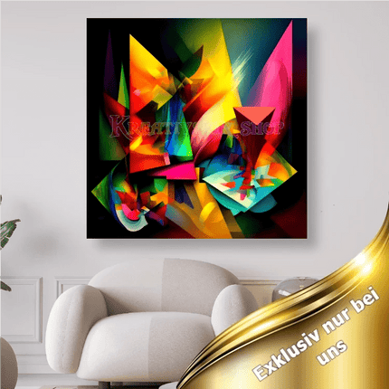 Bunte abstrakte Formen - 5D DIY Diamond Painting