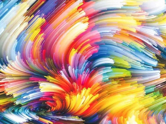 Bunte abstrakte Malerei - Voll AB 5D DIY Diamond Painting