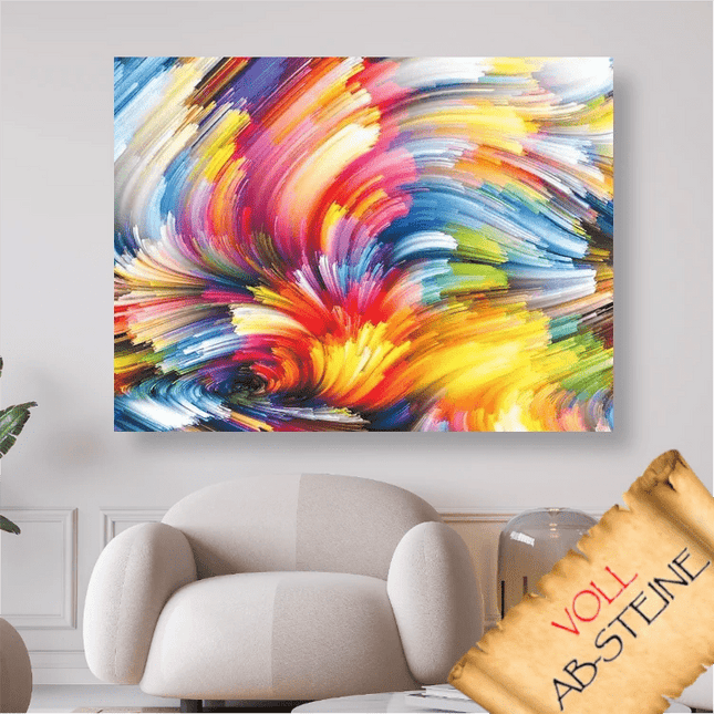 Bunte abstrakte Malerei - Voll AB 5D DIY Diamond Painting