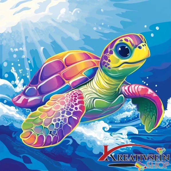 Bunte Schildkröte 1 - 5D DIY Diamond Painting