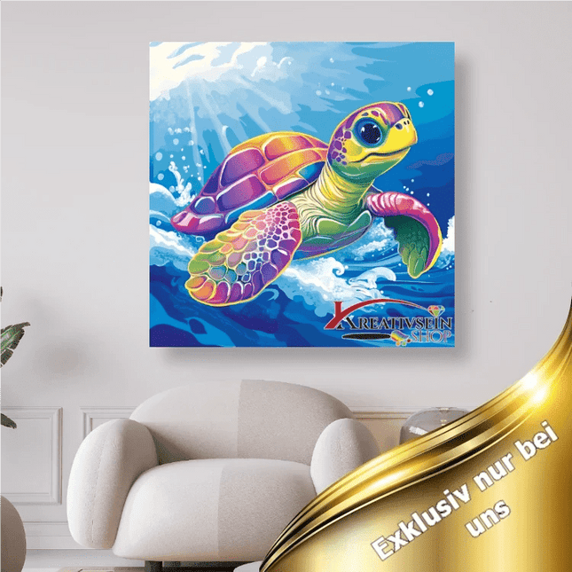Bunte Schildkröte 1 - 5D DIY Diamond Painting