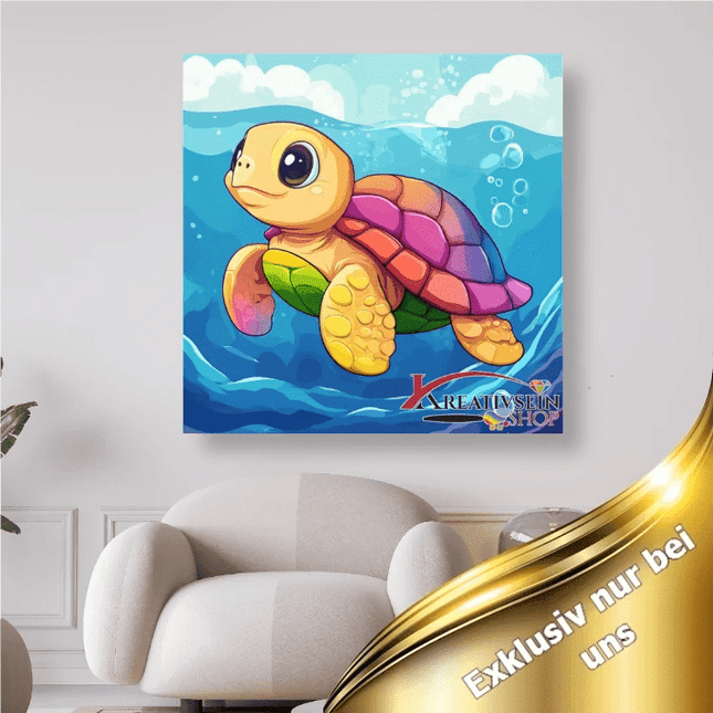 Bunte Schildkröte 3 - 5D DIY Diamond Painting