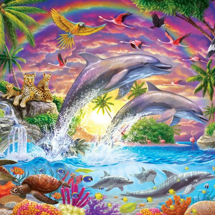 Bunte Tierwelt - Voll AB 5D DIY Diamond Painting