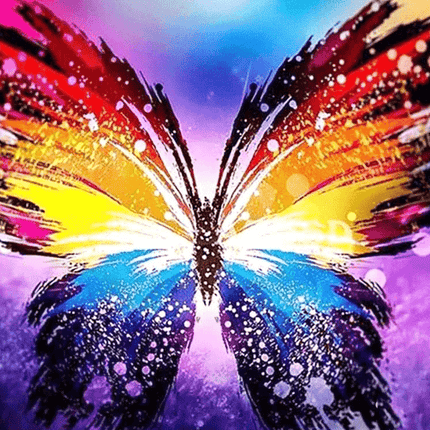 Bunter Schmetterling - 5D DIY Diamond Painting
