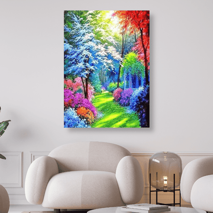 Bunter Wald im Herbst - 5D DIY Diamond Painting