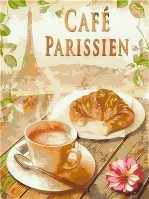Café Parissien - 5D DIY Diamond Painting