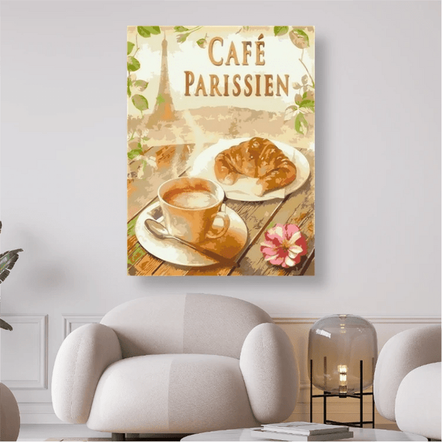 Café Parissien - 5D DIY Diamond Painting