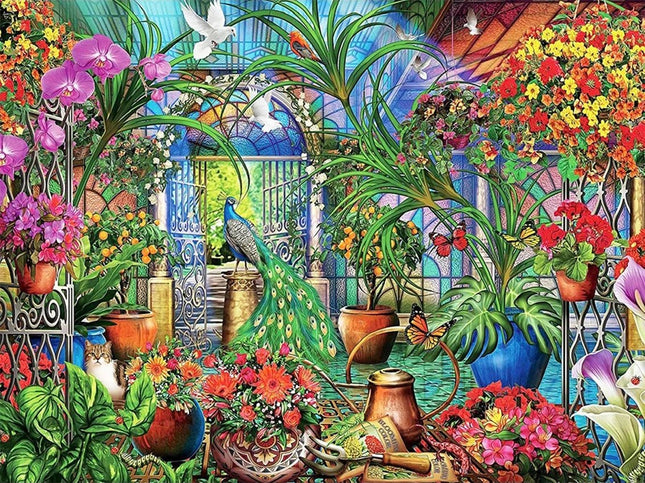 Das Blumenparadies - Voll AB 5D DIY Diamond Painting