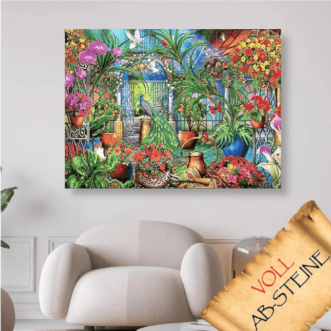Das Blumenparadies - Voll AB 5D DIY Diamond Painting