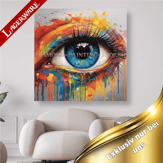 Das Regenbogenauge LA - 5D DIY Diamond Painting