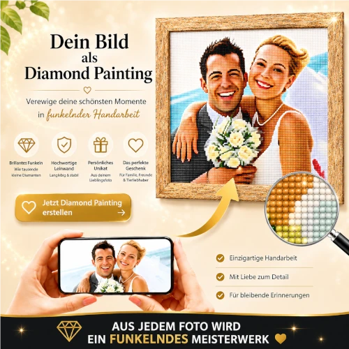 dein eigenes Foto als Diamond Painting personalisieren lassen