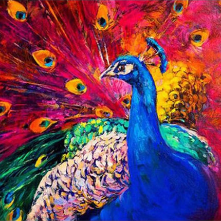 Der Pfau - Voll AB 5D DIY Diamond Painting