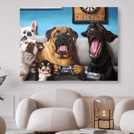 Die Gamer Hundebande - 5D DIY Diamond Painting
