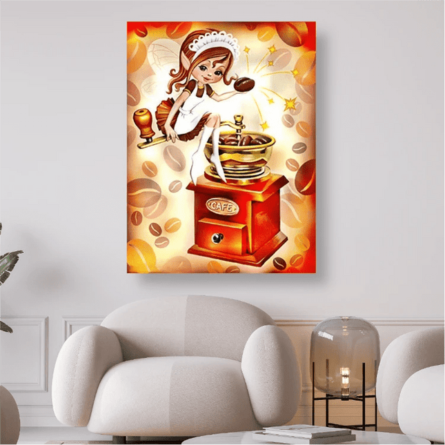 Die Kaffee Fee - 5D DIY Diamond Painting