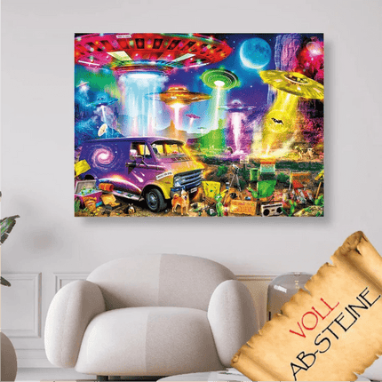 Die Ufo´s kommen - Voll AB 5D DIY Diamond Painting