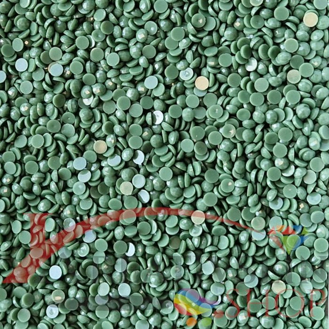 DMC 320 Pistachio Green MED - runde Steine - Diamond Painting