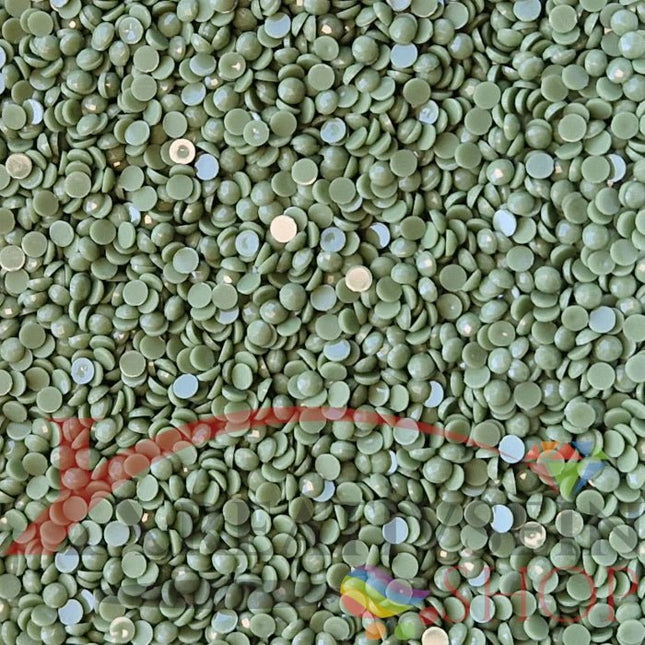 DMC 368 Pistachio Green LT - runde Steine - Diamond Painting