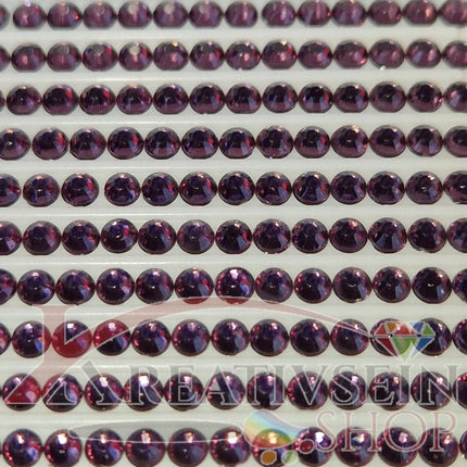 DMC 3740 Antique Violet DK - rund Steine - Strass - Diamond Painting