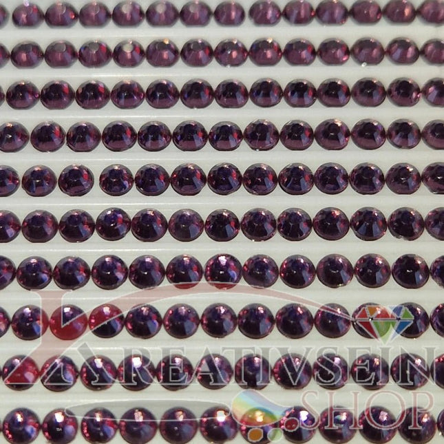 DMC 3740 Antique Violet DK - rund Steine - Strass - Diamond Painting