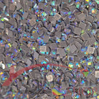 DMC 3799 Pewter Grey VY DK - eckige Steine - Aurora Borealis (AB) - Diamond Painting