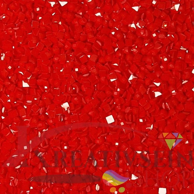 DMC 3801 Christmas Red LT - eckige Steine - Diamond Painting