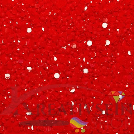 DMC 3801 Christmas Red LT - runde Steine - Diamond Painting