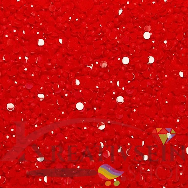 DMC 3801 Christmas Red LT - runde Steine - Diamond Painting
