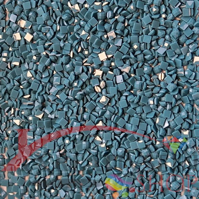 DMC 3809 Turquoise VY DK - eckige Steine - Diamond Painting