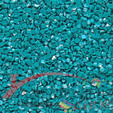 DMC 3812 Sea Green VY DK - eckige Steine - Fairy Dust - Diamond Painting