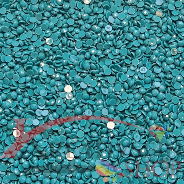 DMC 3814 Aquamarine - runde Steine - Diamond Painting