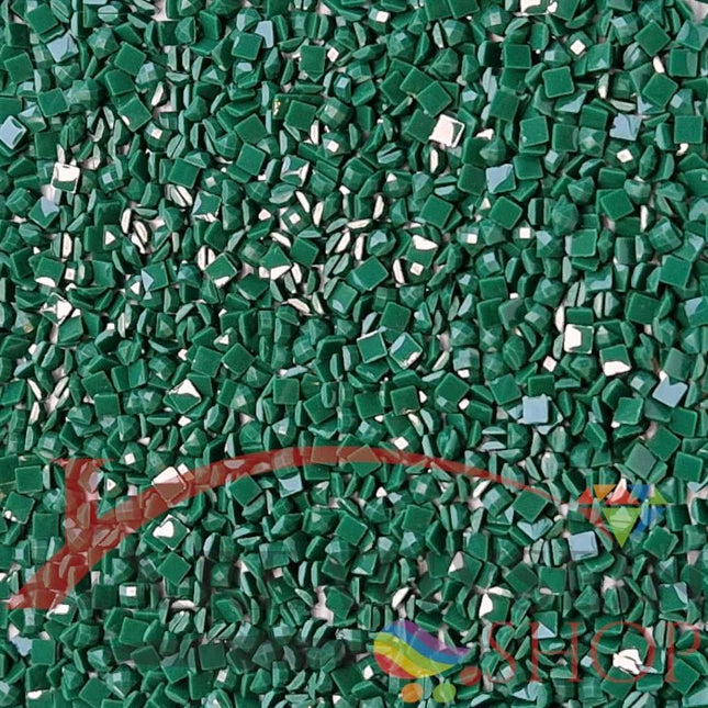 DMC 3818 Emerald Green ULT VY DK - eckige Steine - Diamond Painting